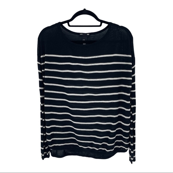 H&M Basic Long Sleeve Striped Sweater Size XS - Picture 3 of 6